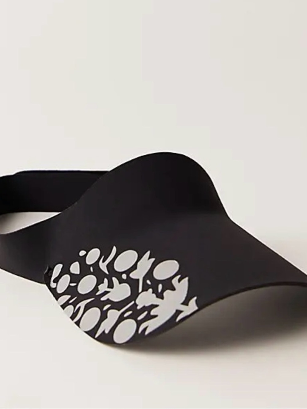 FP Movement by Free People Black Visor with Reflective Buti Logo NWT
